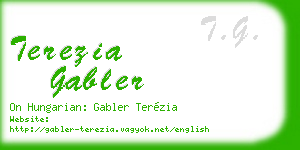 terezia gabler business card