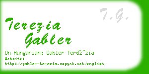 terezia gabler business card